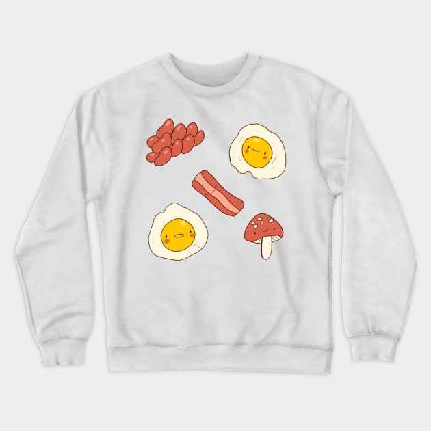English breakfast illustration Crewneck Sweatshirt by Mayarart